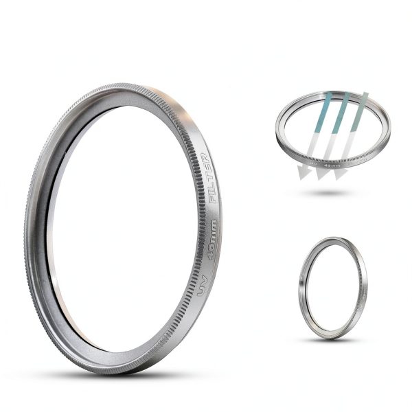 Pavo 46mm Ultra Slim Aluminum Camera Filter 2Pcs Silver-2
