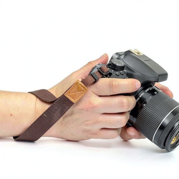 Pavo Camera Wrist Strap Nylon Adjustable Black Brown Gray-3