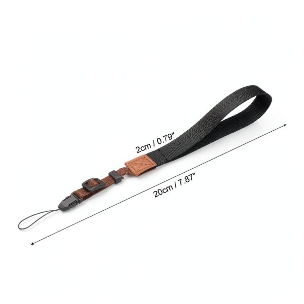 Pavo Camera Wrist Strap Nylon Adjustable Black Brown Gray-1