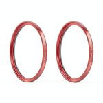 MC Alum Red 55mm Ultra Slim Camera Filter 2Pcs-0