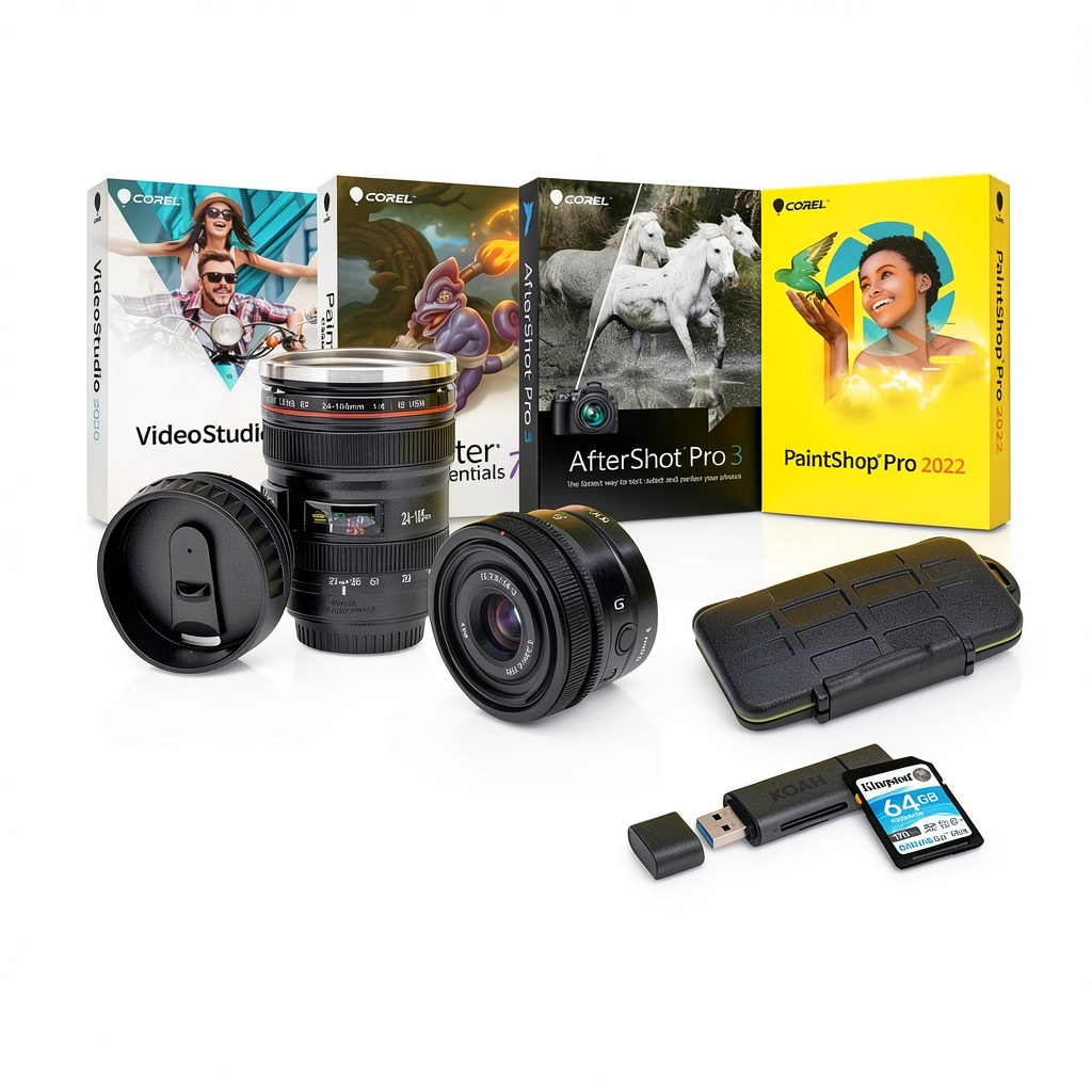 Sony FE 24mm f2.8 G Lens mounted on a camera in a urban setting