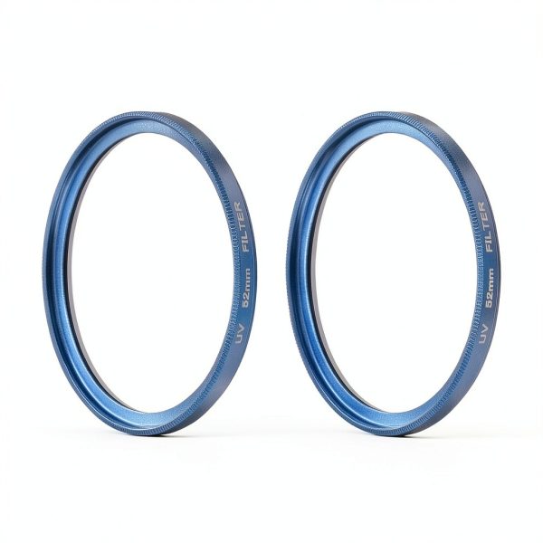 MC Alum Blue 52mm Ultra Slim Camera Filter 2Pcs DSLR-0
