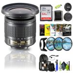 Nikon AF P DX NIKKOR 10 20mm Wide Angle Zoom Lens Bundle-0