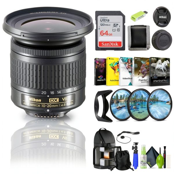 Nikon AF P DX NIKKOR 10 20mm Wide Angle Zoom Lens Bundle-0