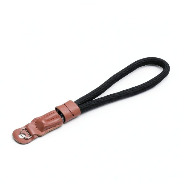 Pavo Camera Wrist Strap Fiber Black Brown Dark Green-1