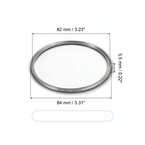 Ultra Slim 82mm MC Alum Silver Filter for DSLR Cameras-1