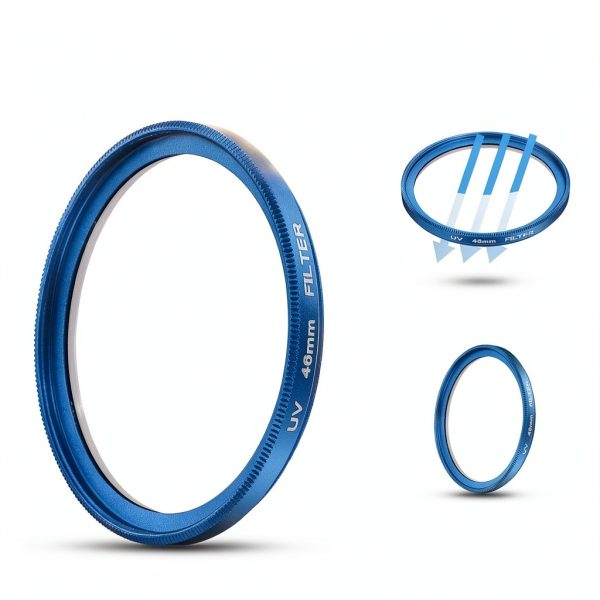 MC Alum Blue 46mm Ultra Slim Camera Filter Aluminum Alloy-2