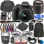 Canon EOS 2000D Rebel T7 DSLR Camera 18 55mm Lens Bundle-0