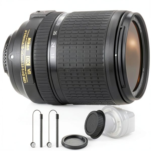 Nikon AF S DX NIKKOR 18 140mm Lens DSLR Wide Telephoto VR-0