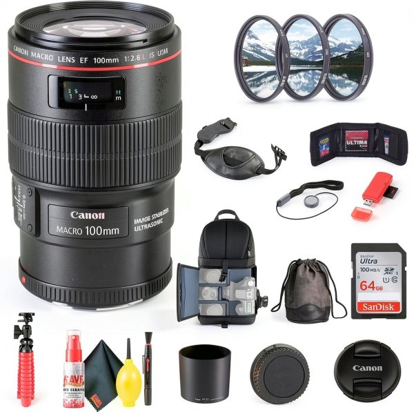 Canon EF 100mm f2.8L Macro IS USM Lens Bundle-1