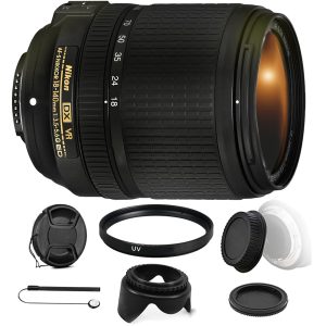 Nikon AF S DX NIKKOR 18 140mm Lens DSLR Camera Zoom VR-0