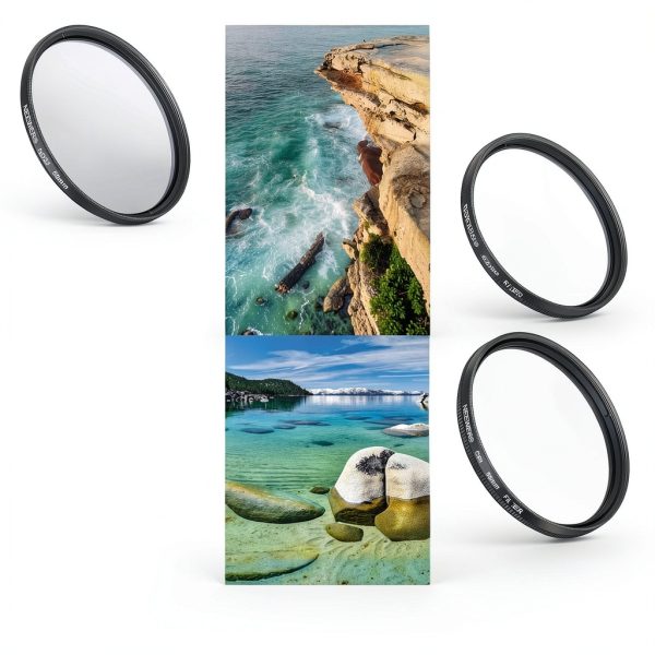 Neewer 58mm Camera Lens Filter Kit CPL ND32 Star Phone Clip-2