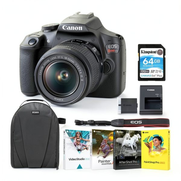 Canon EOS Rebel T7 DSLR Camera Kit with 18-55mm Lens-1