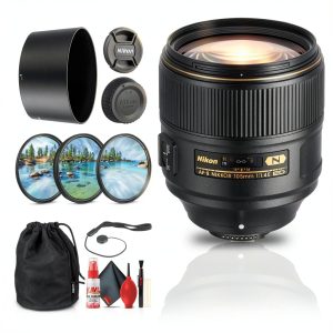 Nikon 105mm f1.4E ED Lens Portrait Photography Bundle-0