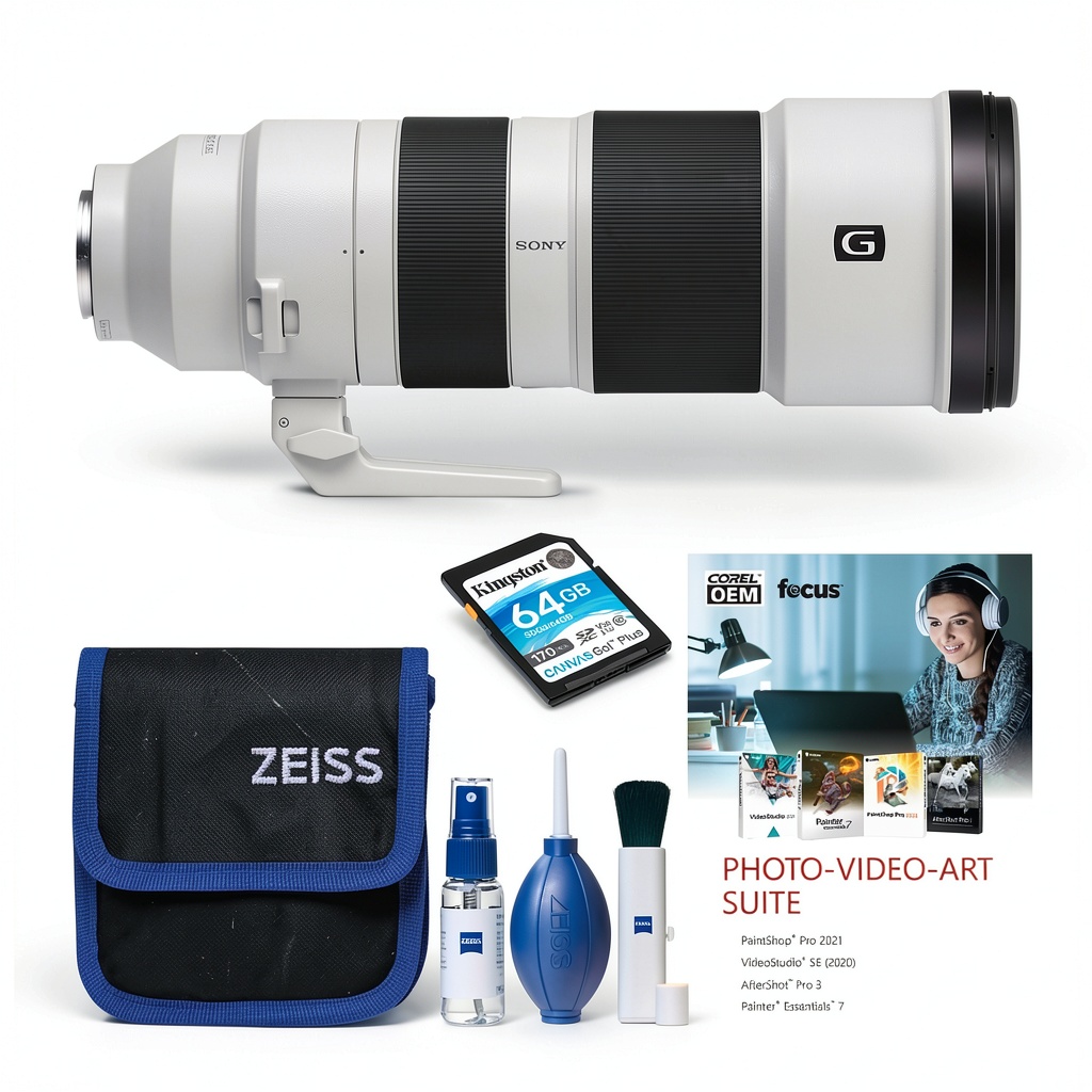 Sony FE 200-600mm lens mounted on a camera for wildlife photography