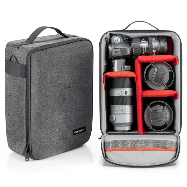 Neewer Waterproof Camera Case Soft Padded Grey-3