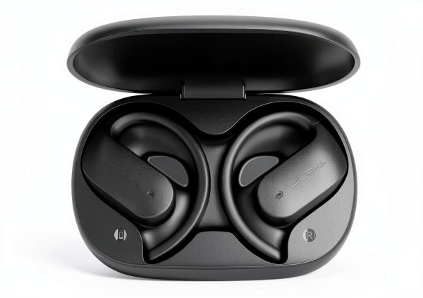 JLab JBuds Open Sport Wireless Earbuds Black with IP55 Sweatproof-1