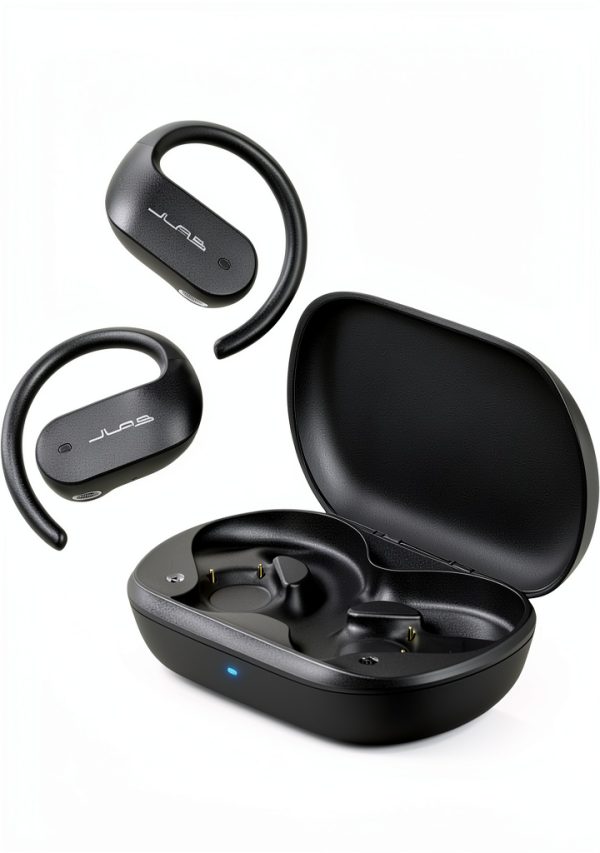 JLab JBuds Open Sport Wireless Earbuds Black with IP55 Sweatproof-0