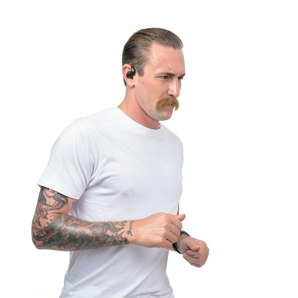 JLab JBuds Open Sport Wireless Earbuds Black with IP55 Sweatproof-5